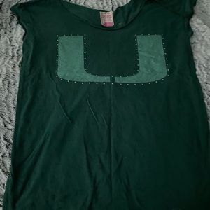 PINK University of Miami muscle tee